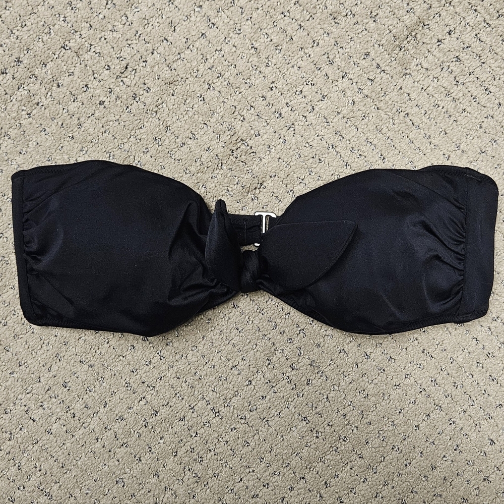 Victoria's Secret Black Bandeau Strapless Bikini Swimsuit Top